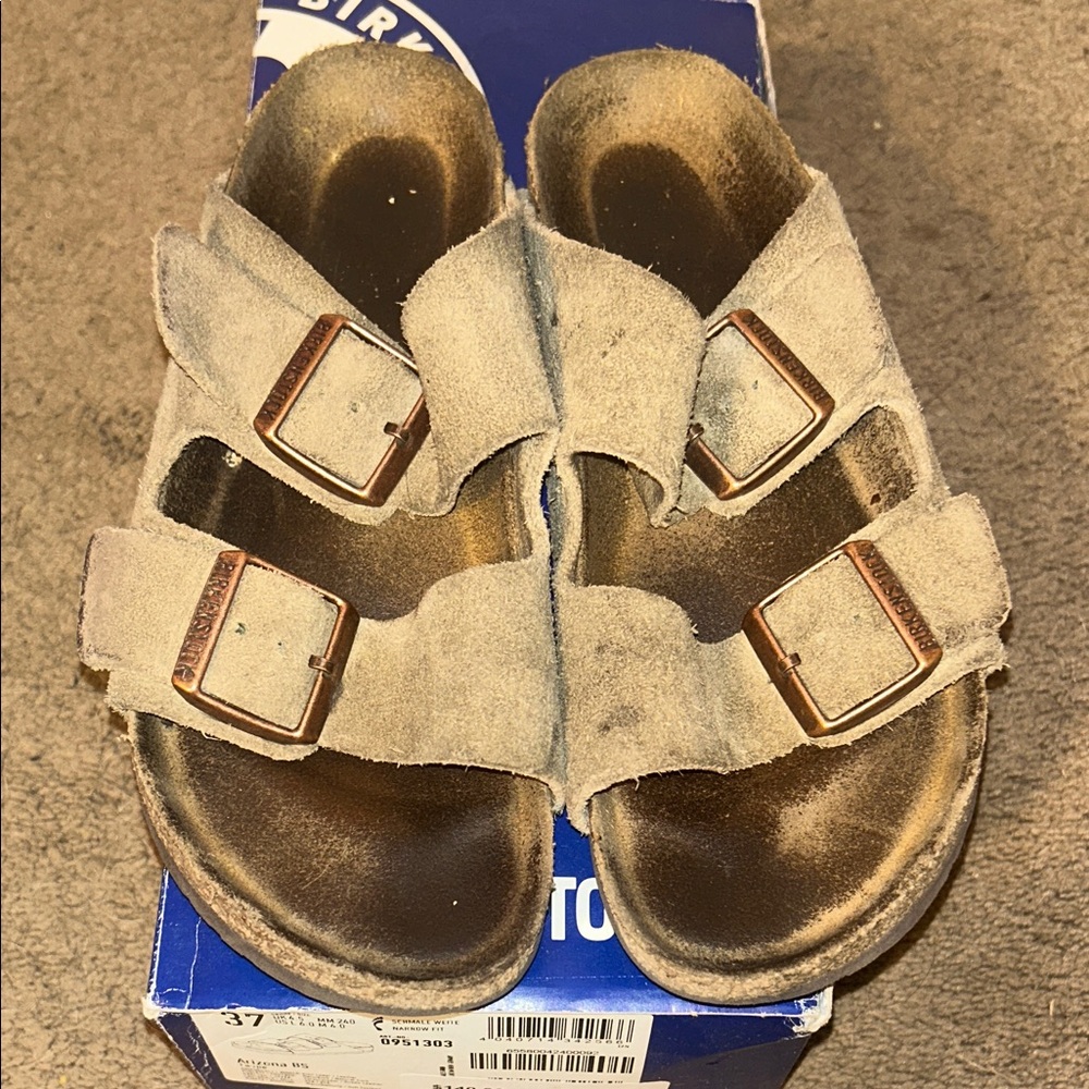 Birkenstock Arizona Sandals in Taupe